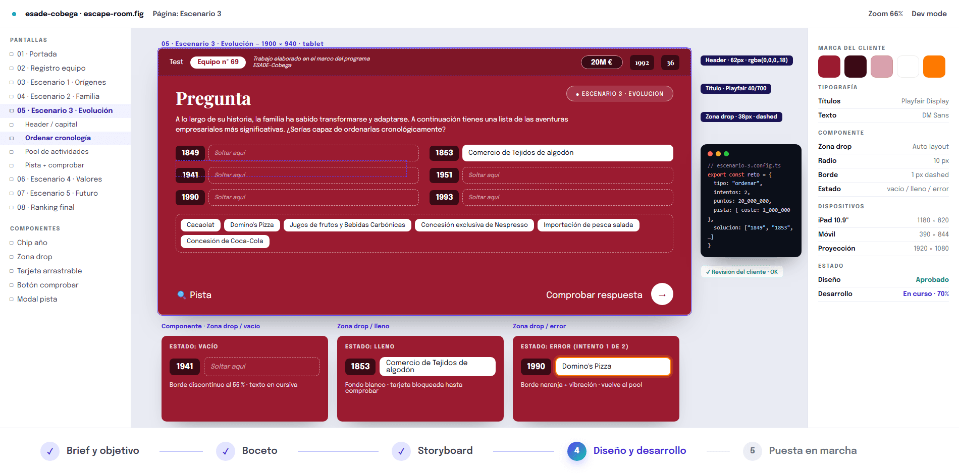 Fase del desarrollo a medida en Evenely: Diseño y desarrollo